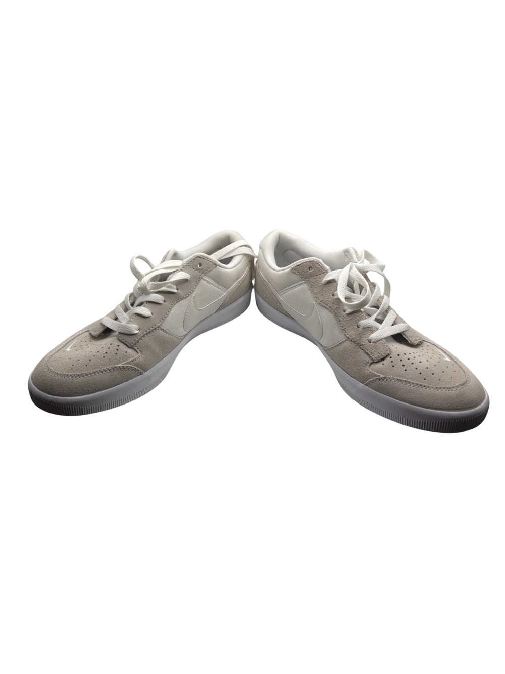 Nike SB Alleyoop Skate Shoes Gray White Suede Sneakers Men’s Size 10 CZ2959-111